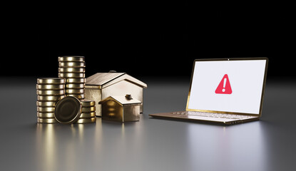 security and data protection concept, 3D render