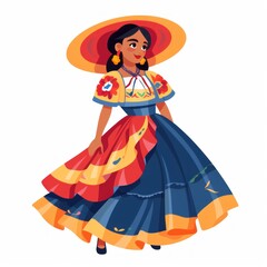 Fototapeta premium Bolivia Pollera icon 