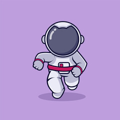 Mascot Chibi astronaut series illustration