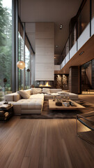 interior living room decor - obrazy, fototapety, plakaty