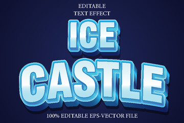 Ice Castle Editable 3D Modern Style