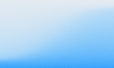Blue Azure Gradient Grainy background. Blue Gradation with noise texture style. Beautiful sky background with grainy texture.