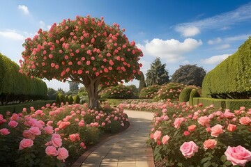 "Blooming Paradise, Springtime Serenity, Floral Symphony, Blossoms Unveiled, Spring Bloom Extravaganza, Flowerbeds of Spring, Springtime Elegance: Gardens with Flowers Flourishing in the Vibrancy of S