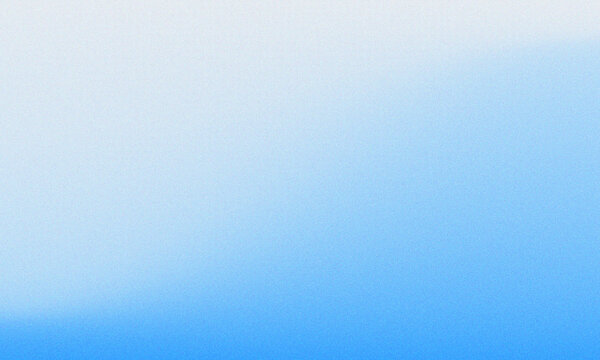 Blue Azure Gradient Grainy background. Blue Gradation with noise texture style. Beautiful sky background with grainy texture.