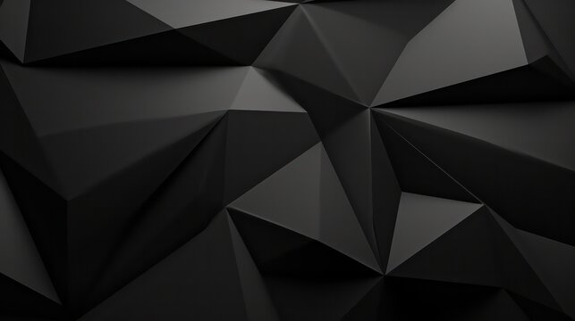 Black white dark gray abstract background. Geometric pattern shape. Line triangle polygon angle. Template. Presentation © Deach