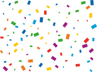 LGBT Rectangular Rainbow Confetti