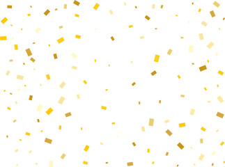 Raining Golden Rectangular Confetti