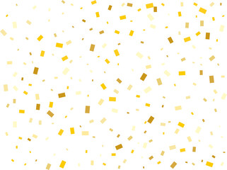 Raining Golden Rectangular Confetti