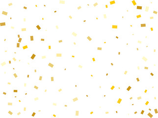 Raining Golden Rectangular Confetti