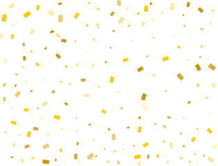 Raining Golden Rectangular Confetti