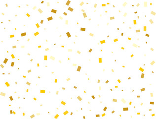 Raining Golden Rectangular Confetti