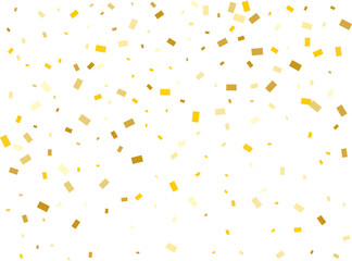 Raining Golden Rectangular Confetti