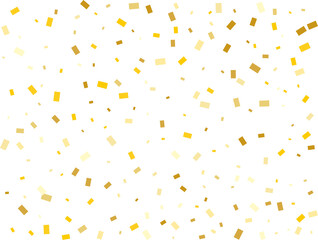 Raining Golden Rectangular Confetti