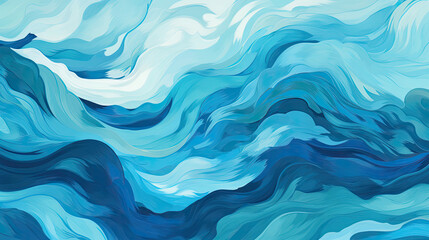 Dynamic ocean waves with a modern twist. Abstract pattern for web or mobile interfaces.