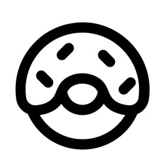 donut line icon