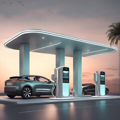 electric car charging station