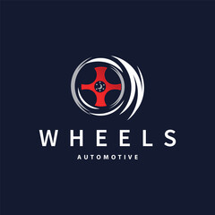 Vehicle Wheel Service Logo, Simple Modern Design Automotive Maintenance Repair, Vector Templet