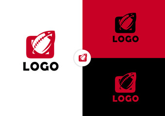 Vector minimal football logo