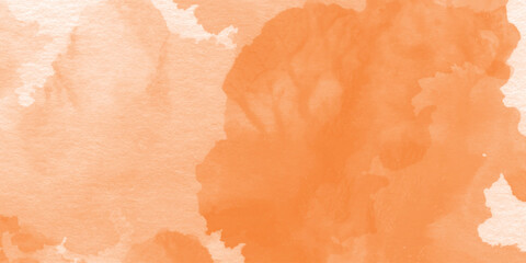 abstract orange watercolor paper background banner or poster design vector file
