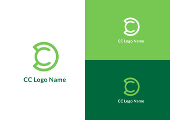 Vector cc logo design concept - obrazy, fototapety, plakaty