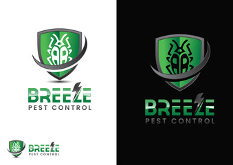 Vector pest control logo design