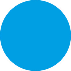 blue circle on white background 