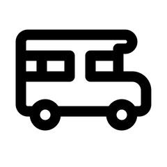 school bus line icon