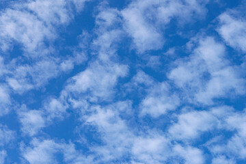 Naklejka na ściany i meble White clouds over a blue sky