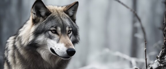 Fototapeta premium Wolf Photography Stock Photos cinematic, wildlife, wolf, for home decor, wall art, posters, game pad, canvas, wolves phone wallpaper