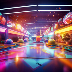 Retro Roller Skating Rink Y2K Vibes