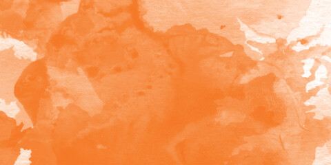 abstract orange watercolor paper background banner or poster design vector file