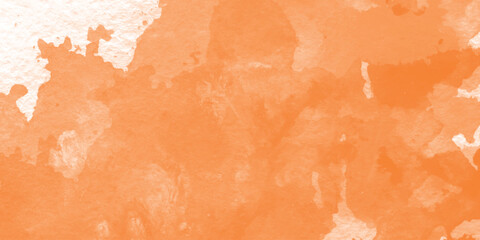 abstract orange watercolor paper background banner or poster design vector file