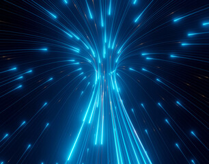 Naklejka premium Speed line internet curve to center