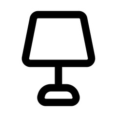 lamp line icon