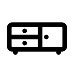 storage shelf line icon