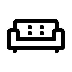 sofa line icon