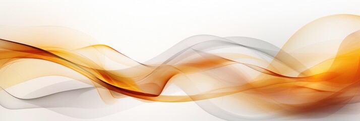 Watercolor style abstraction of razvnotsvetnye wavy and curved lines of bright colors on a white background. Banner