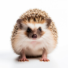 Obraz premium Cute little Hedgehog isolated on white.