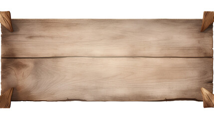 Blank wooden board to use as a background or put desired content on a transparent background PNG. - obrazy, fototapety, plakaty