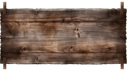 Blank wooden board to use as a background or put desired content on a transparent background PNG.