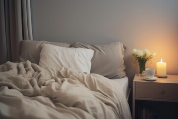 The serenity of a minimalist bedroom
