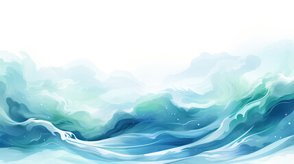 Fototapeta na wymiar Lively navy blue teal and seafoam green backdrop