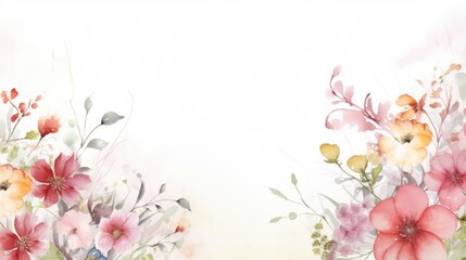 Fototapeta na wymiar Luxury abstract art flower watercolor background. background for banner, poster, Web and packaging.
