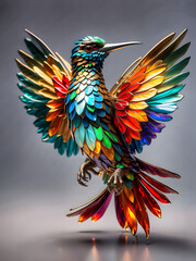 3d surreal design with ultra details, colorful generative art, shiny colors with HDR, surreal painting art