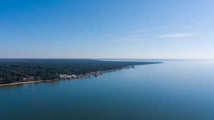 Aerial view of Fairhope and Point Clear