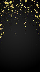 Magic stars vector overlay.  Gold stars scattered