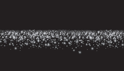 Transparent shining sun, bright flash. Bright Star. White glowing light explodes on a transparent background. Sparkling magical dust particles. Vector sparkles. To center a bright flash.
