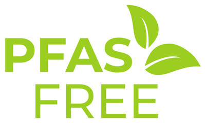 PFAS Free Label Badge, per- and polyfluoroalkyl substances, Icon, Sticker, Isolated Vector