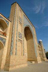 Fototapeta na wymiar Detail of the Kukeldash Madrasah in Tashkent, Uzbekistan.