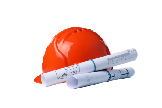 PNG,drawing of a house with a helmet, isolated on white background